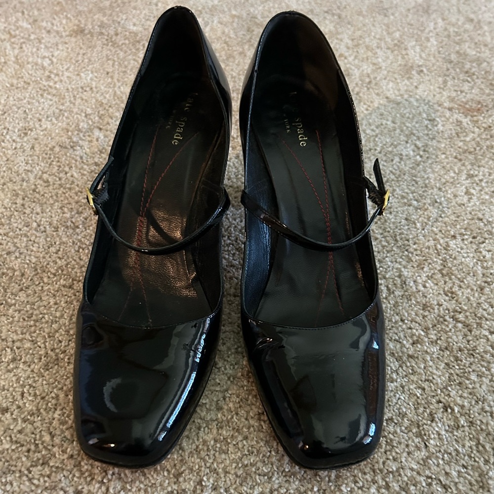 Kate Spade Patent Leather Mary Jane Heels 8 1/2